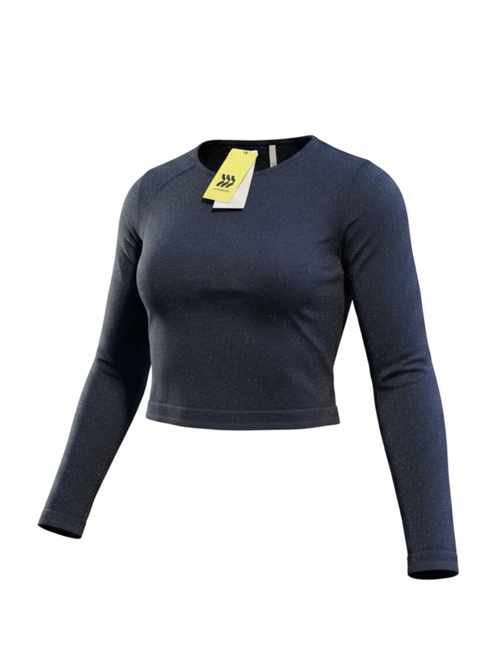 Girls' All In Motion Blue Sparkly Long Sleeved T-Shirt Size Large